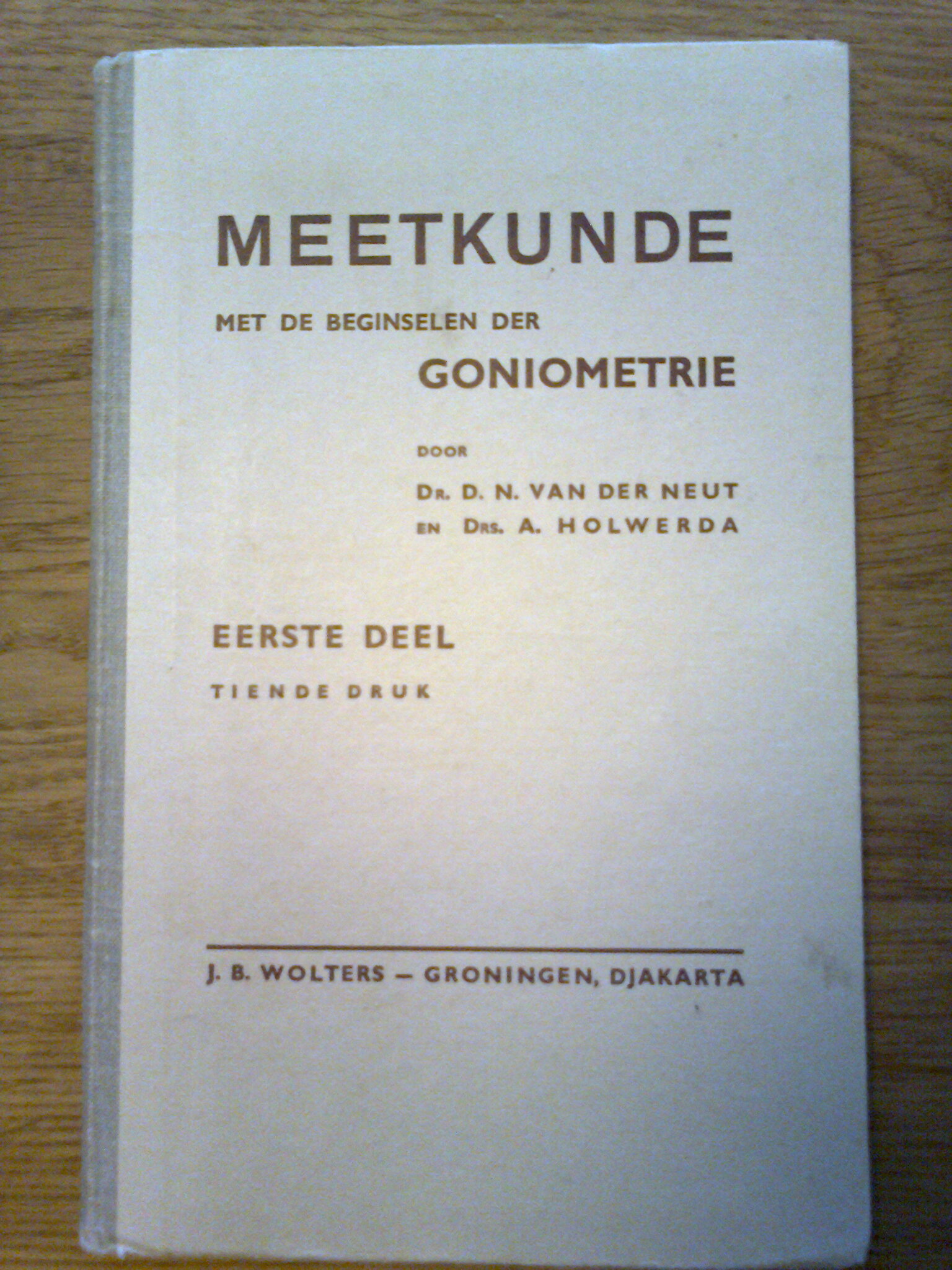 Meetkunde met de beginselen der Goniometrie I