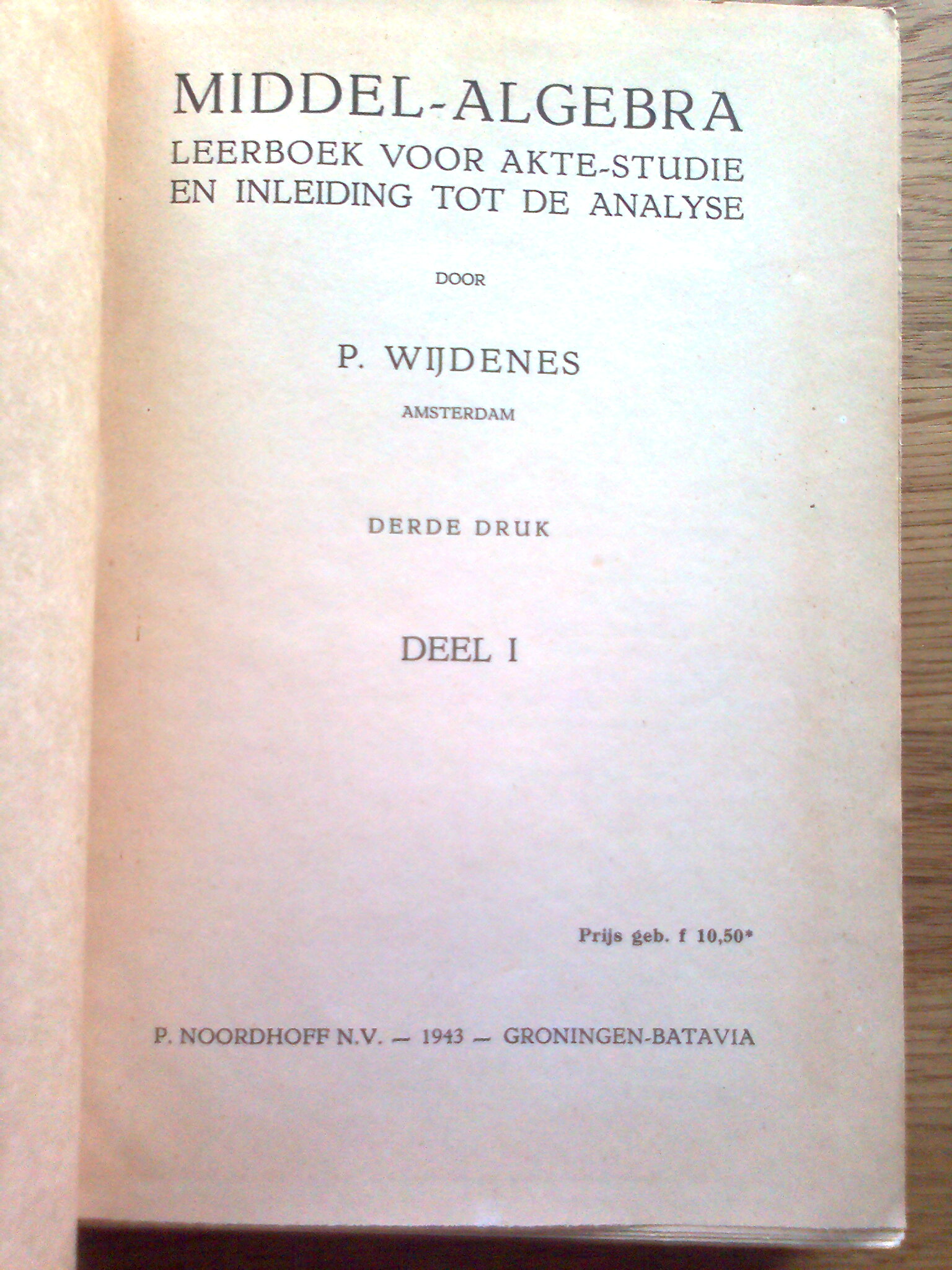 Middel-Algebra I+II