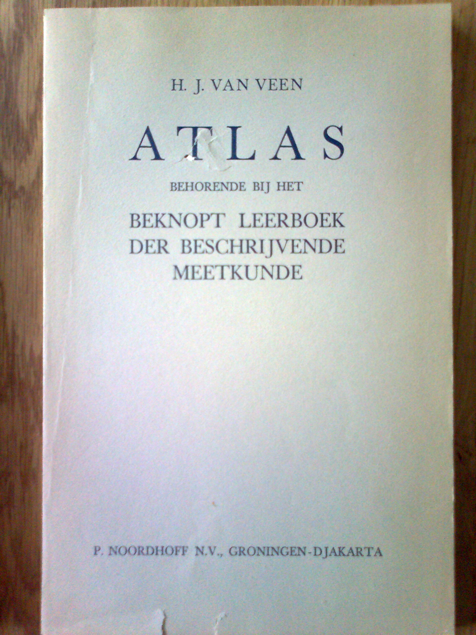 Atlas behorende bij Beknopt leerboek der beschrijvende meetkunde