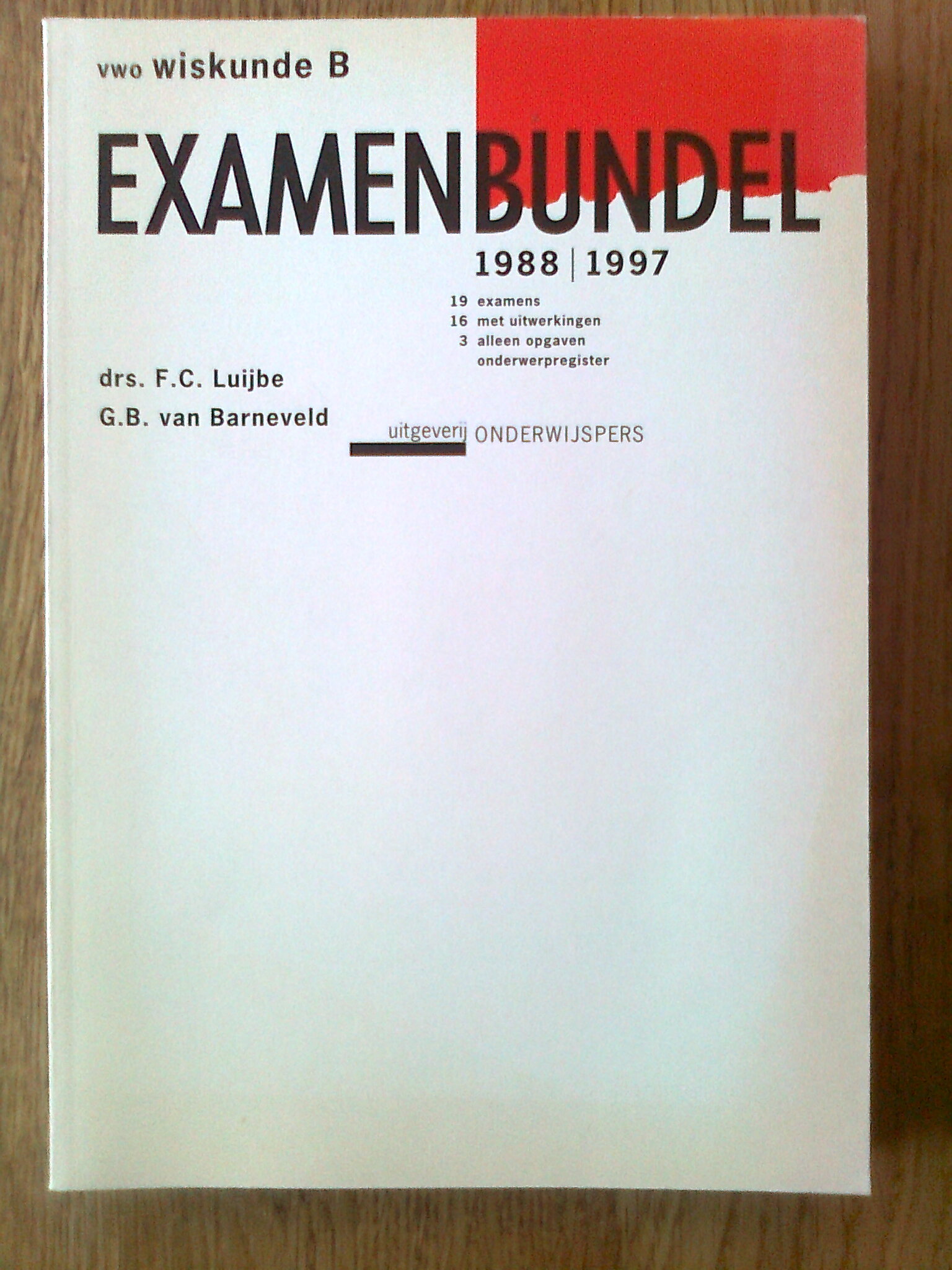 Examenbundel vwo wiskunde B 1988/1997