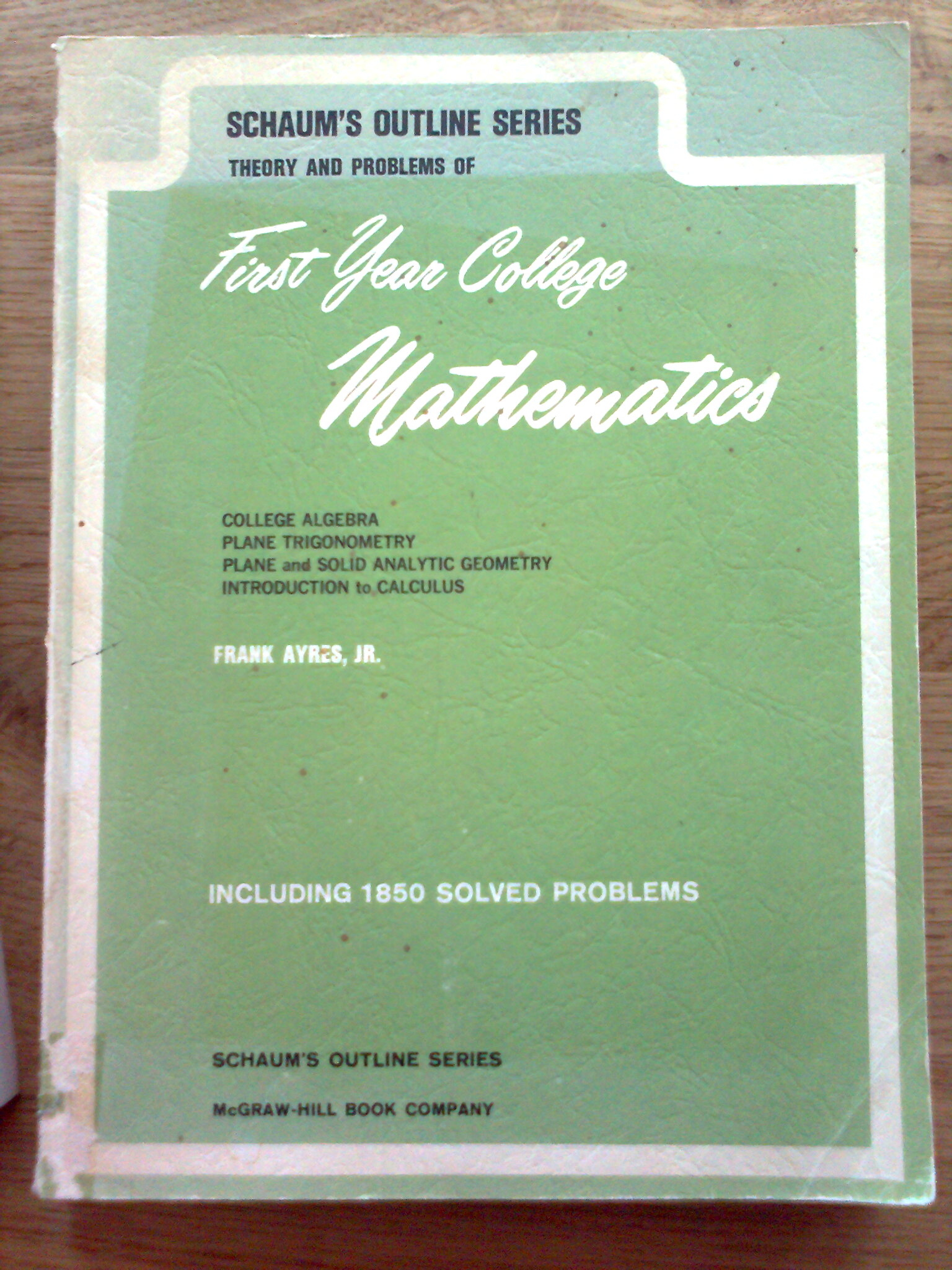 First Year College Mathematics