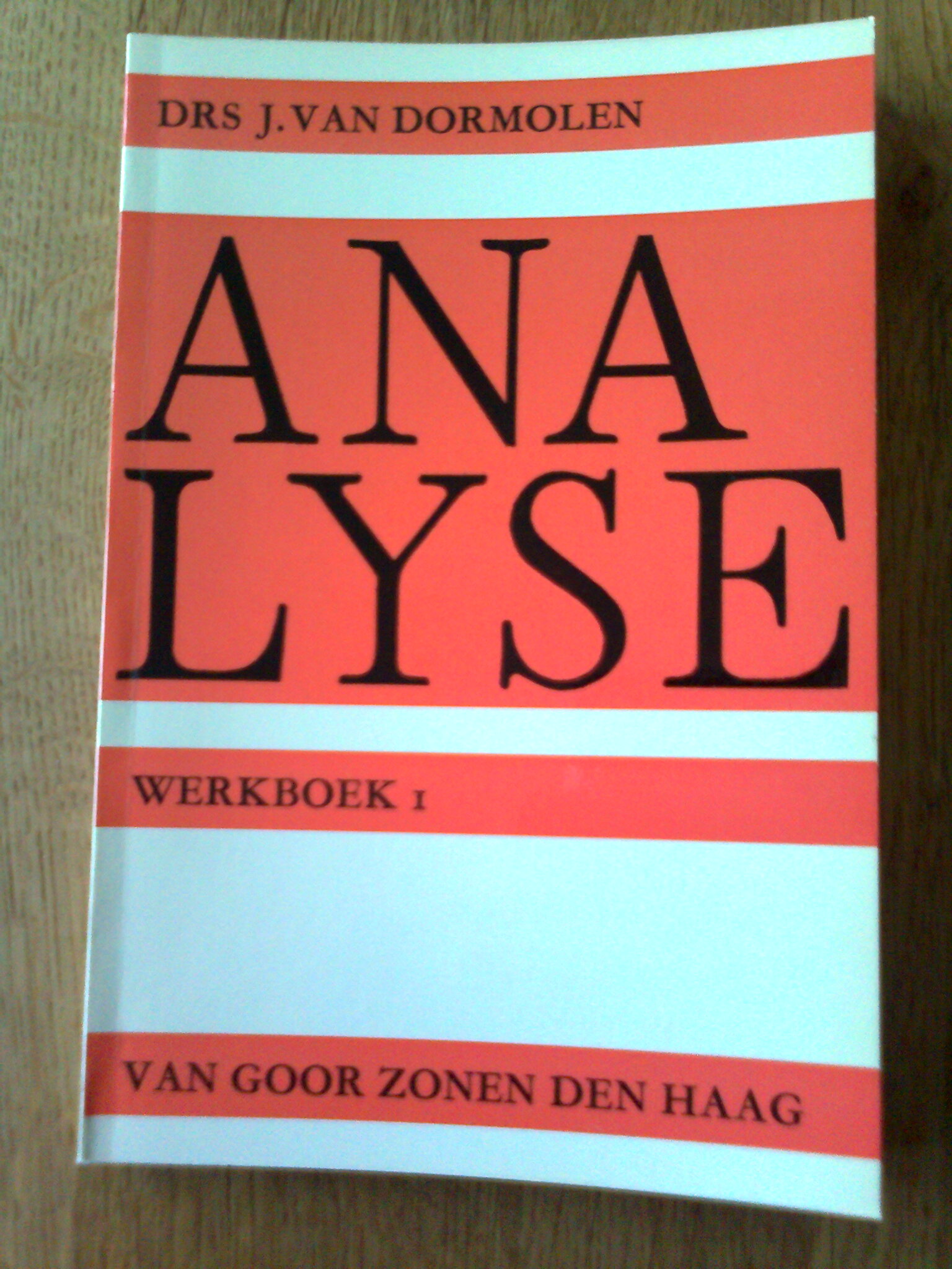 Analyse Werkboek 1