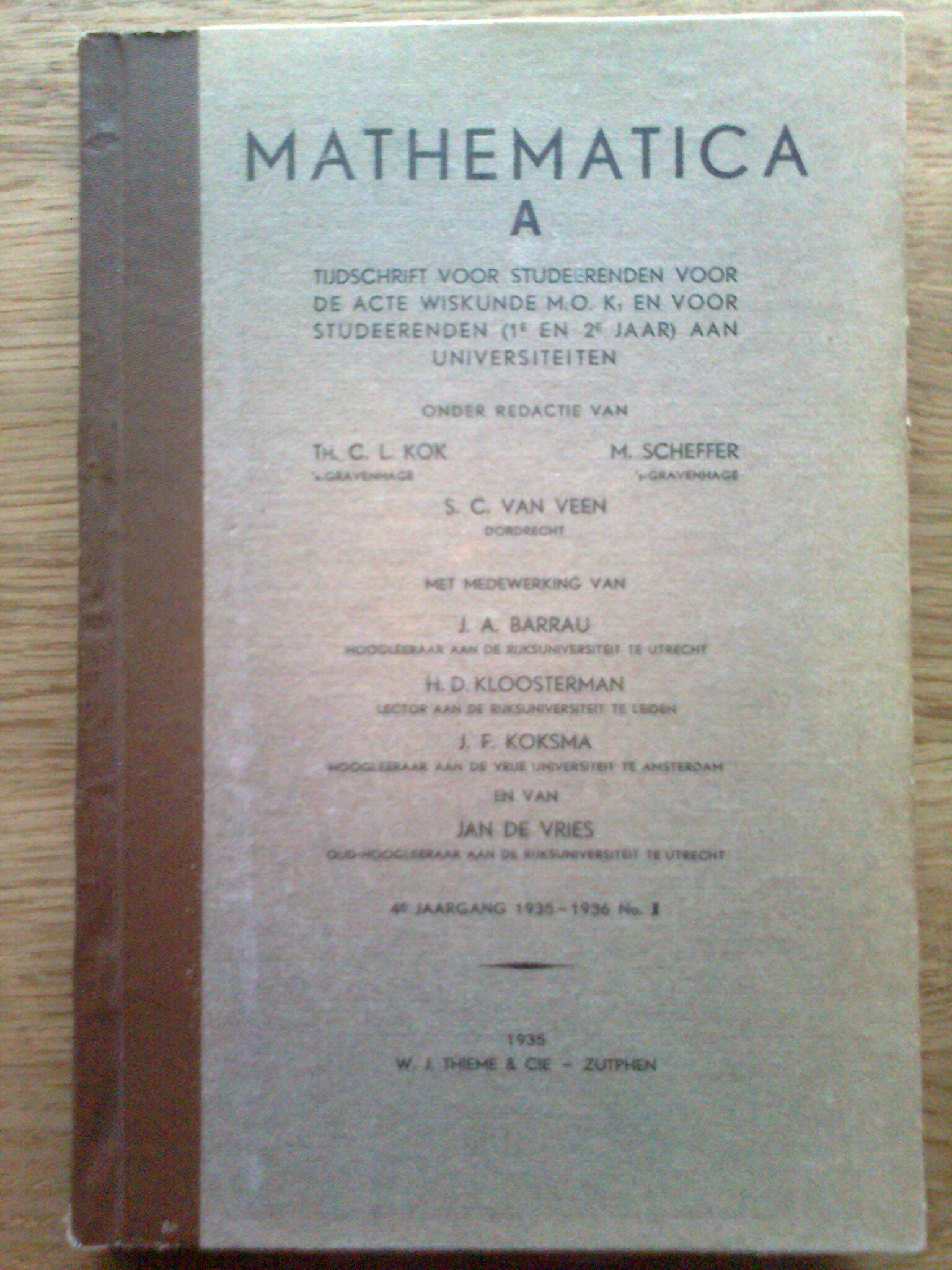 Mathematica B - tijdschrift voor studeerenden - jaargang 11 12 en nog wat