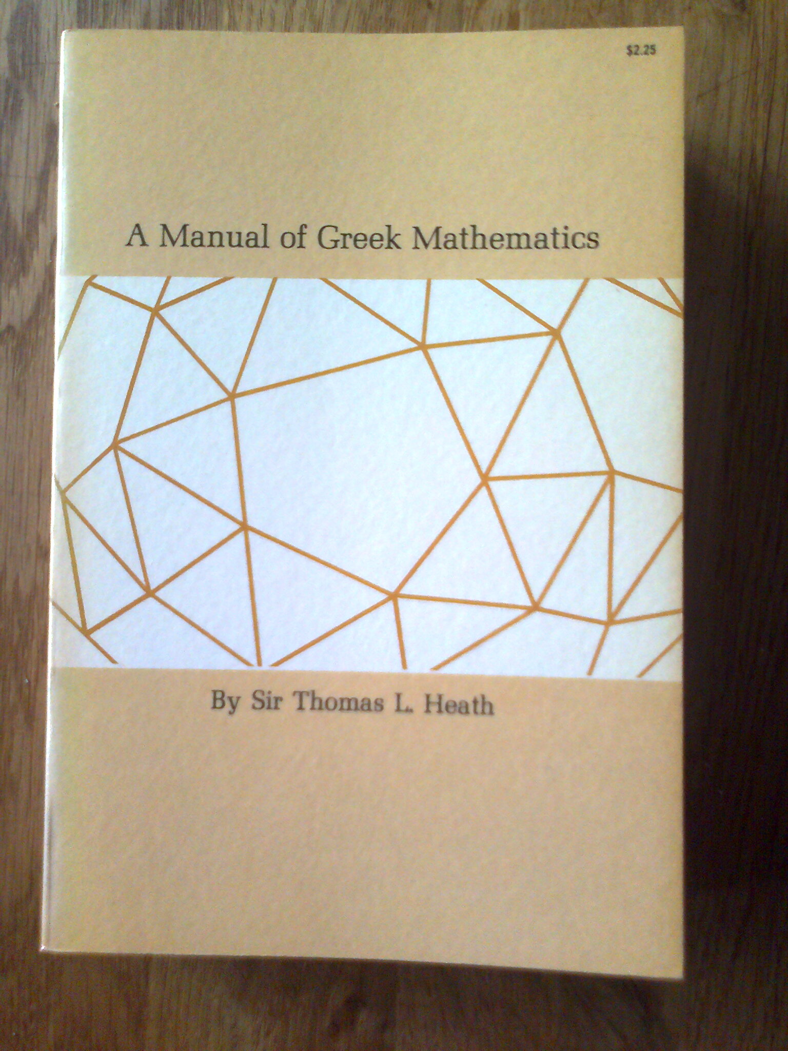 A Manual of Greek Mathematics