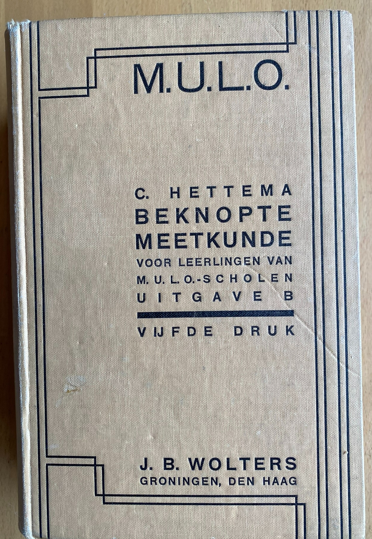 Beknopte Meetkunde voor leerlingen van M.U.L.O.