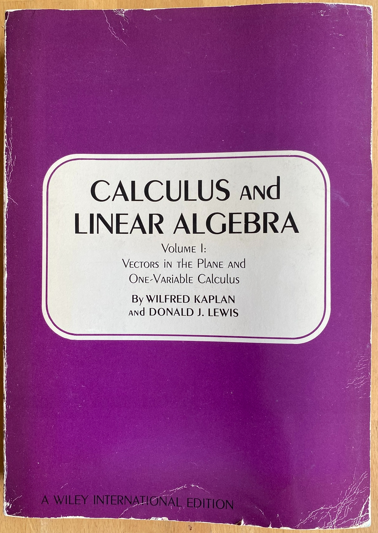 Calculus And Linear Algebra Volume 1