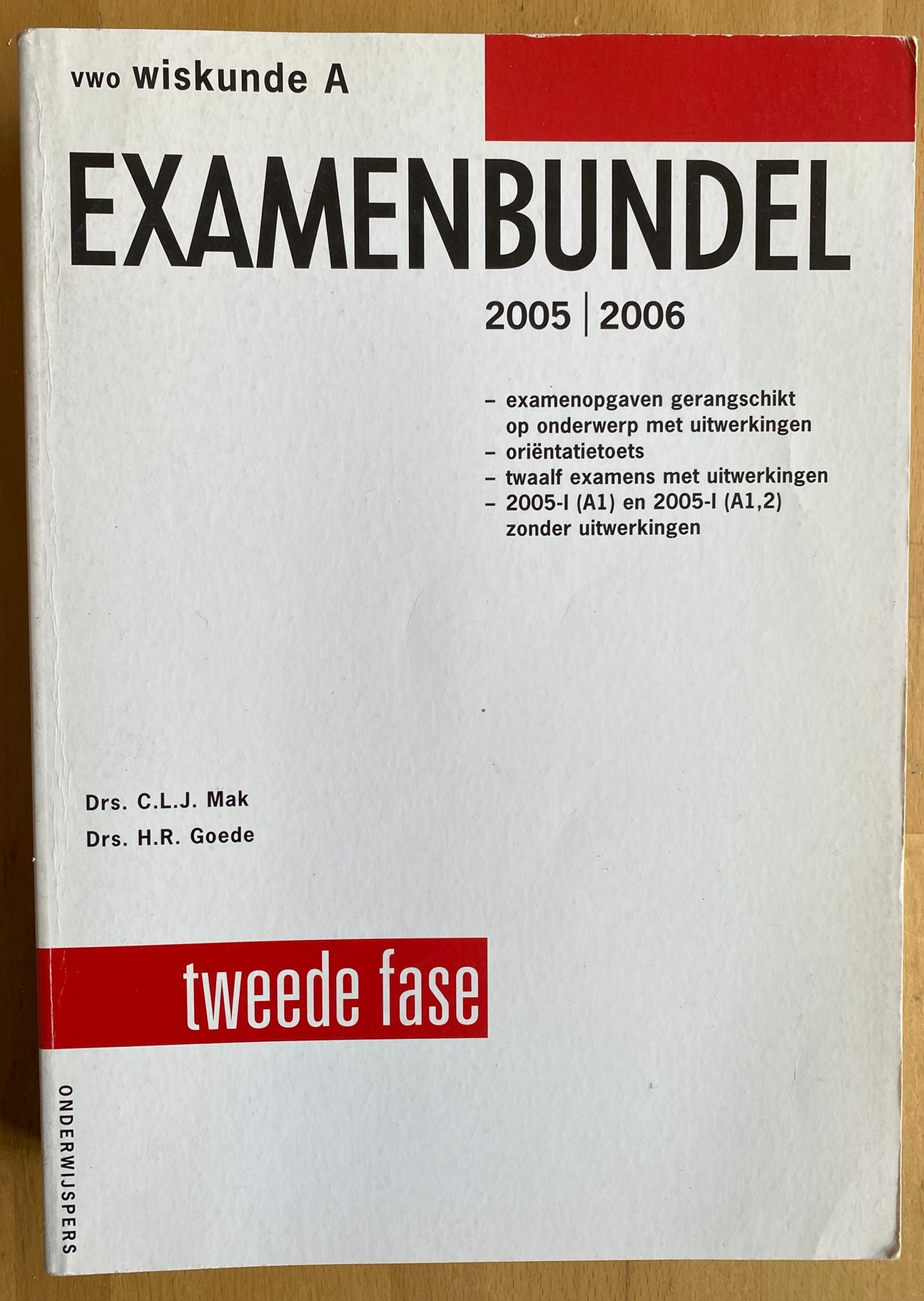 Examenbundel vwo wiskunde A 2005/2006