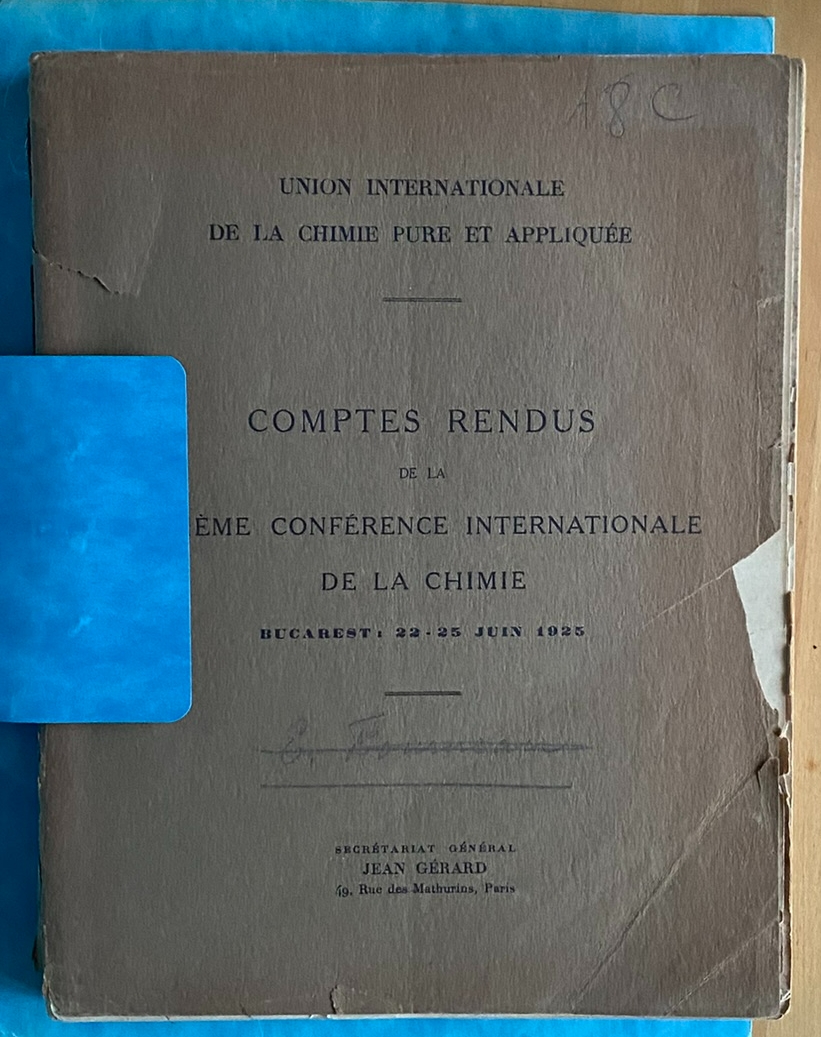 Comptes Rendus De La Eme Conference Internationale De La Chimie