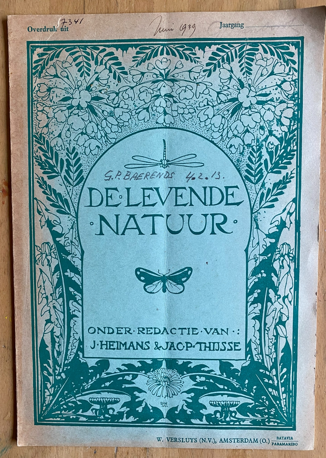 De Levende Natuur Waarnemingen en Proeven aan de Ruggezwemmer