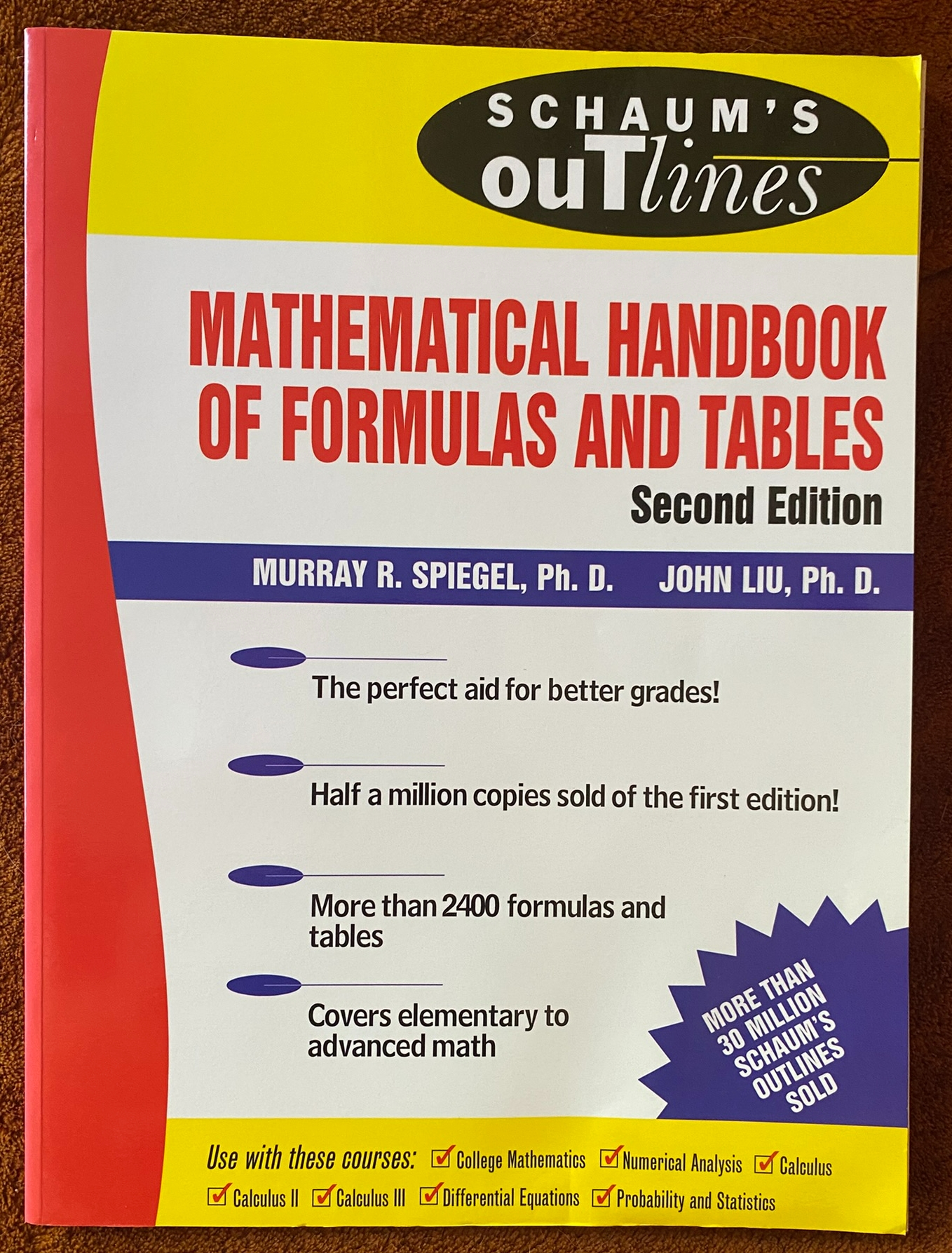 Mathematical Handbook of Formulas and Tables