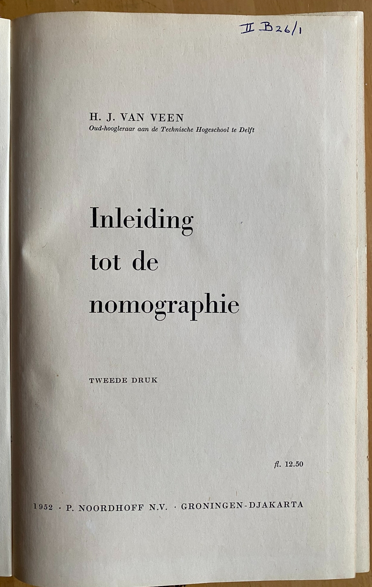 Inleiding tot de Nomographie