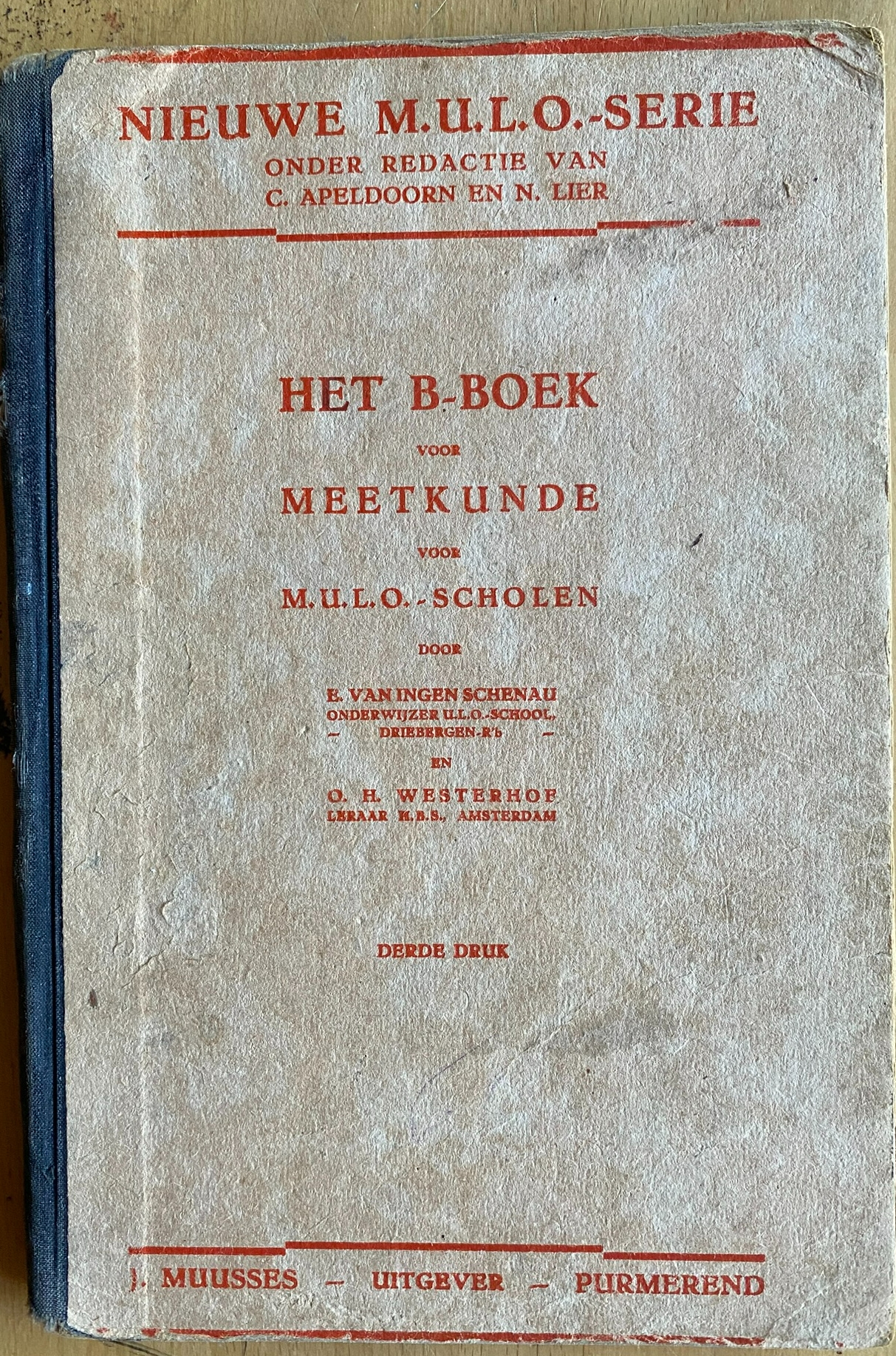 Het B-boek voor Meetkunde voor m.u.l.o.-scholen + Supplement