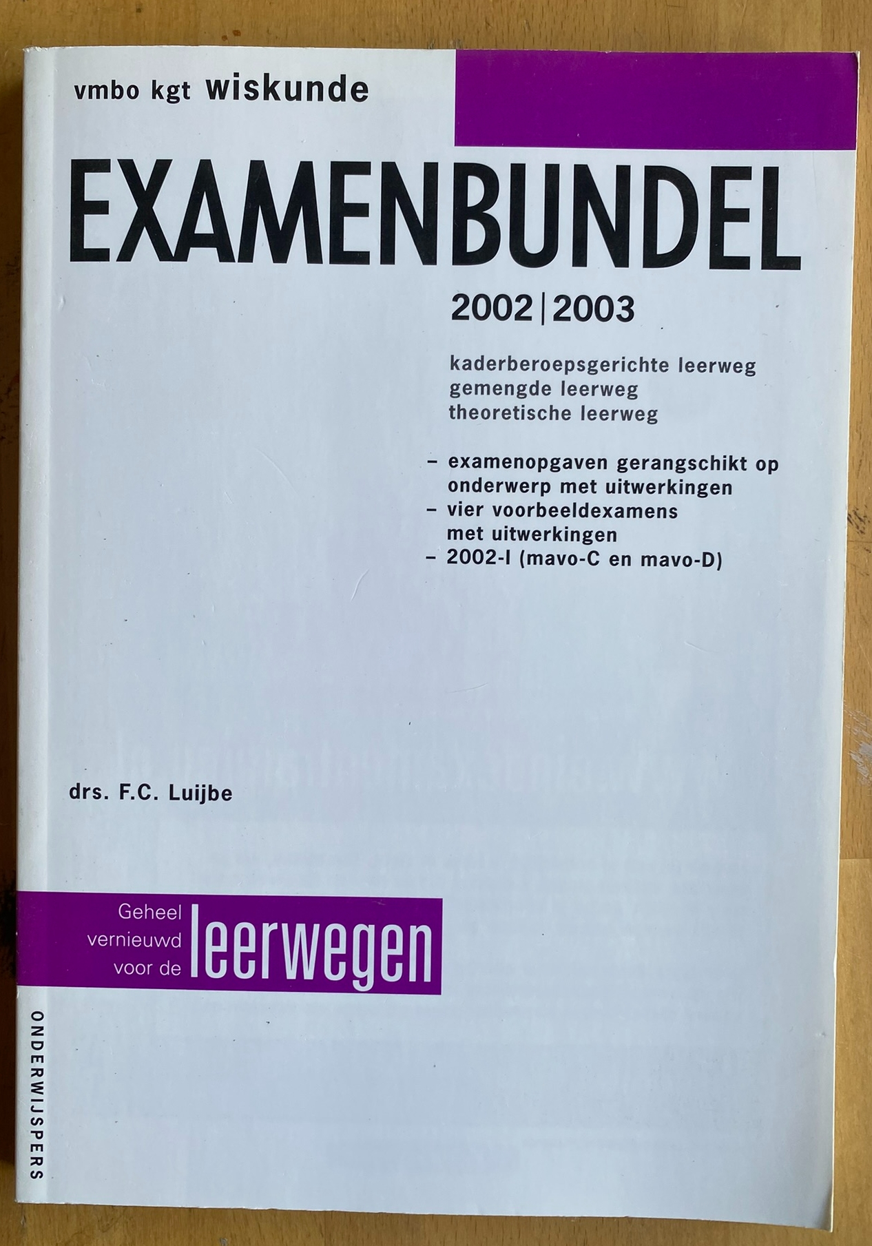 Examenbundel vmbo kgt wiskunde 2002/2003