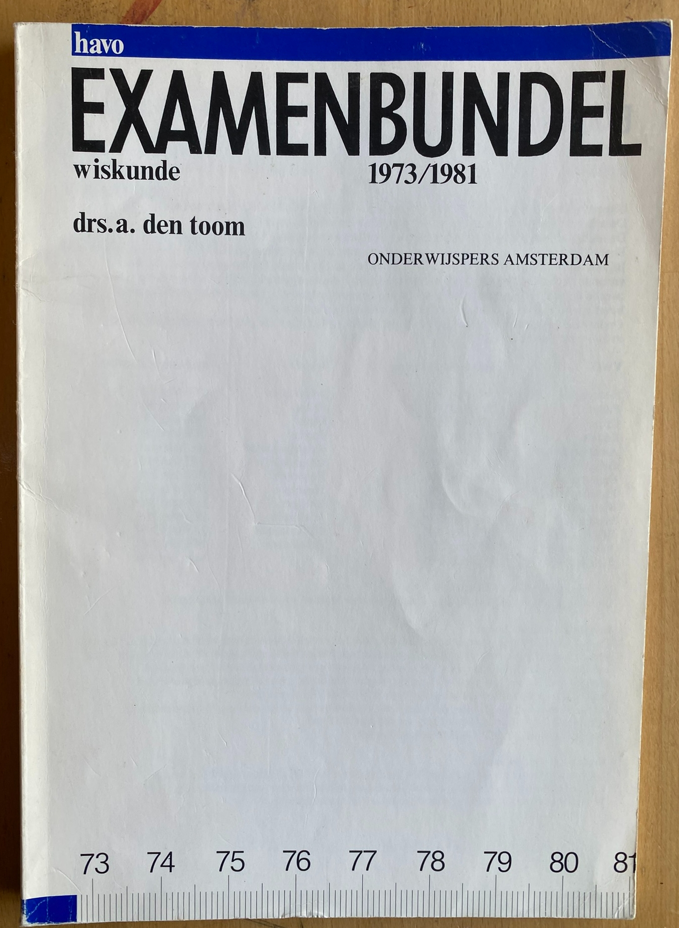 Examenbundel havo wiskunde 1973/1981