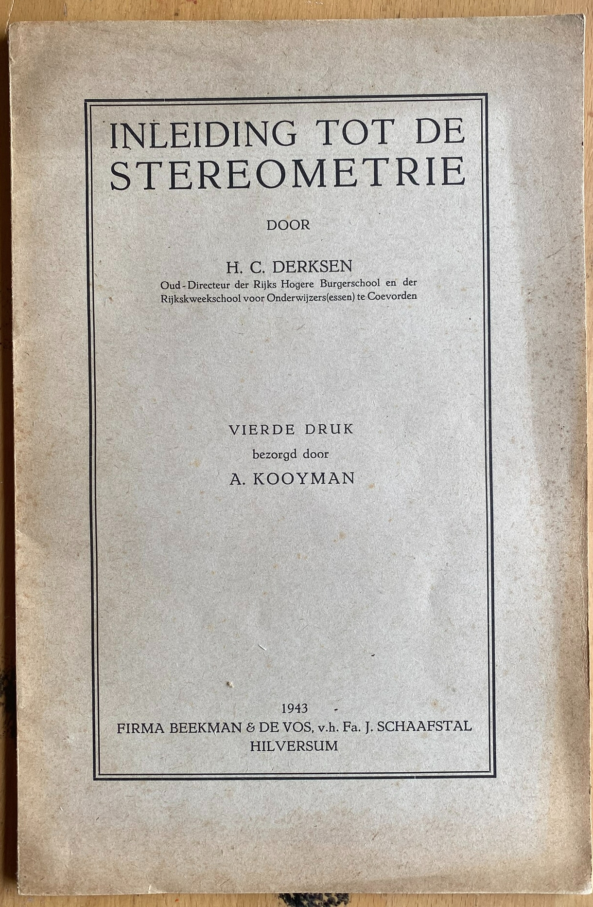 Inleiding tot de stereometrie