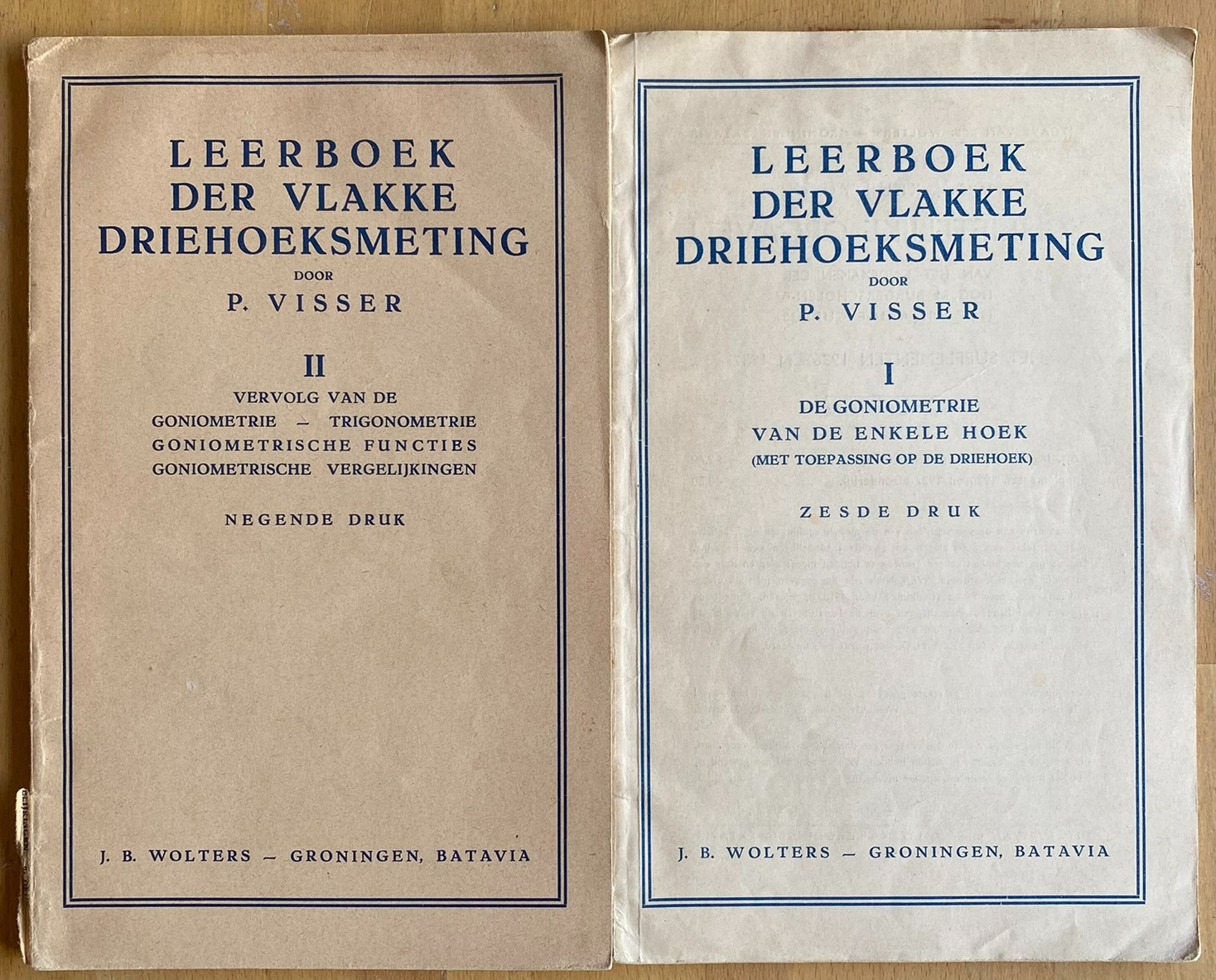 Leerboek der vlakke driehoeksmeting I+II