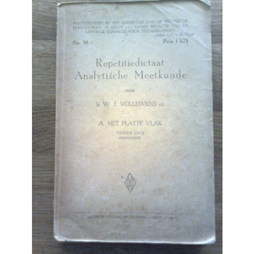 Repetitiedictaat Analytische Meetkunde - A. Het platte vlak