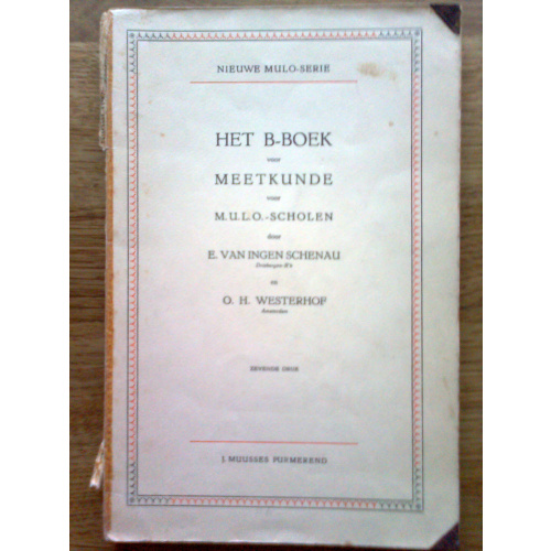 Het B-boek voor Meetkunde voor m.u.l.o.-scholen + Supplement