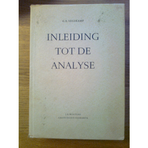 Inleiding tot de Analyse