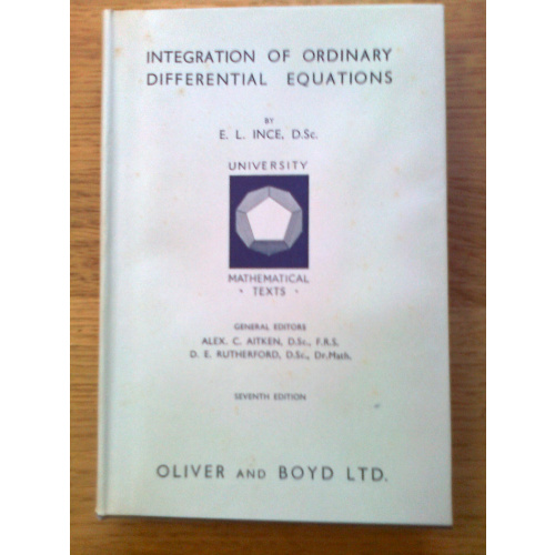 Integration of Ordinary Differential Equations