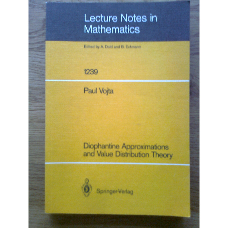 Diophantine Approximations and Value Distribution Theory