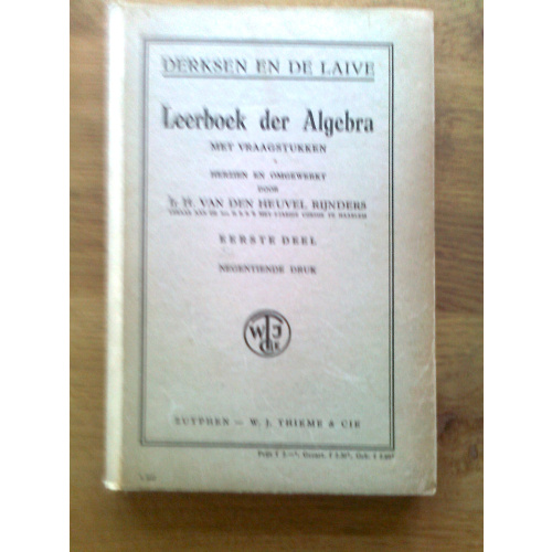 Leerboek der Algebra I
