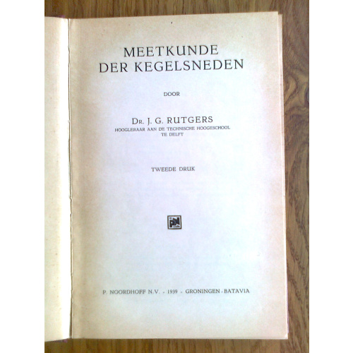 Meetkunde der kegelsneden