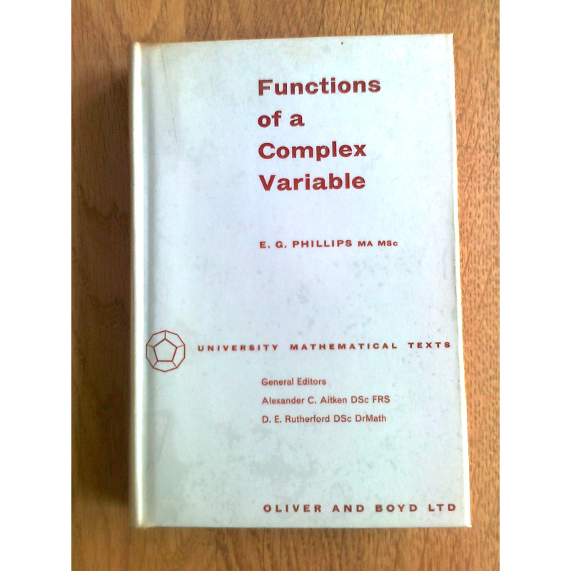 Functions of a Complex Variable