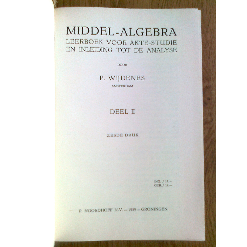 Middel-Algebra II