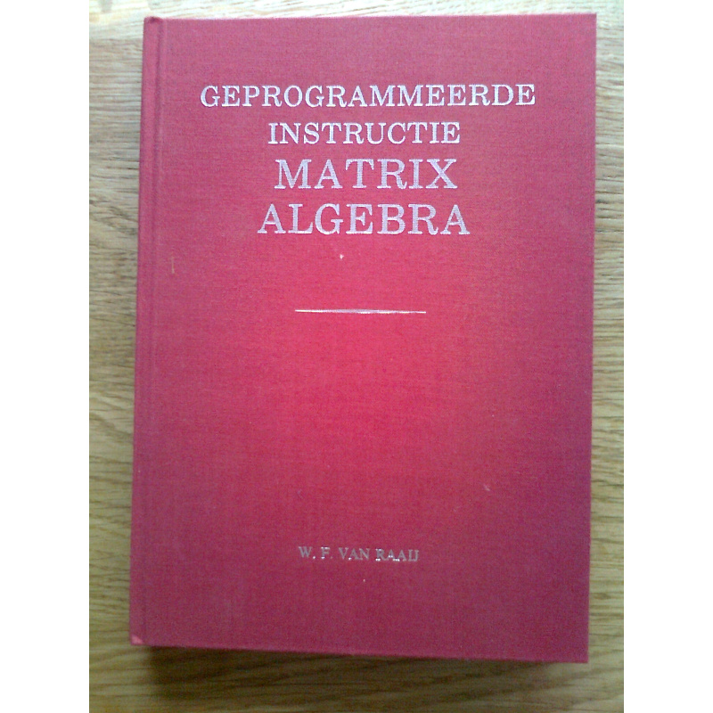 Geprogrammeerde instructie - Matrix Algebra