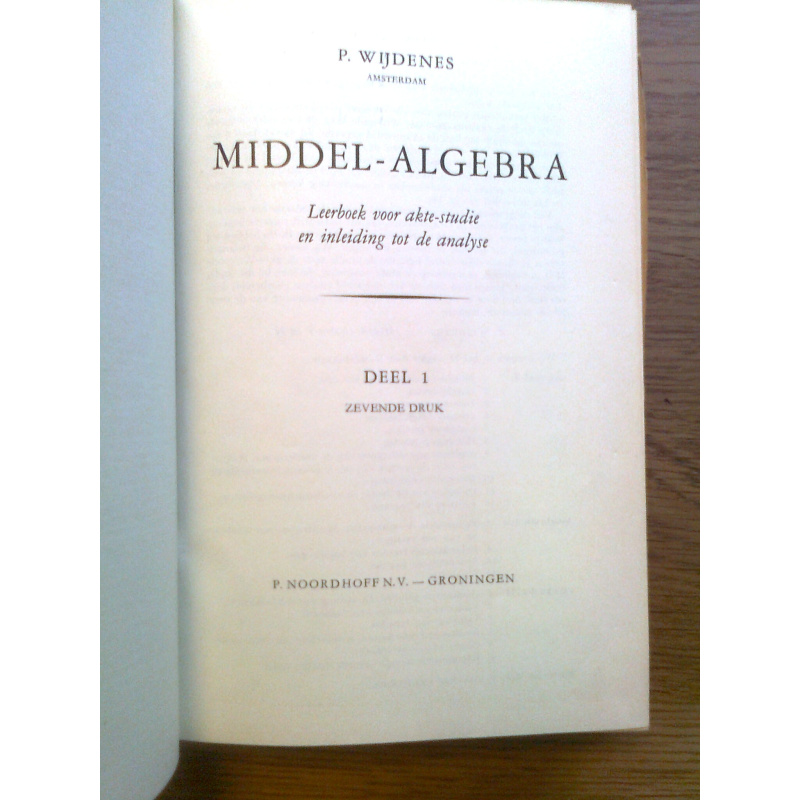 Middel-Algebra I