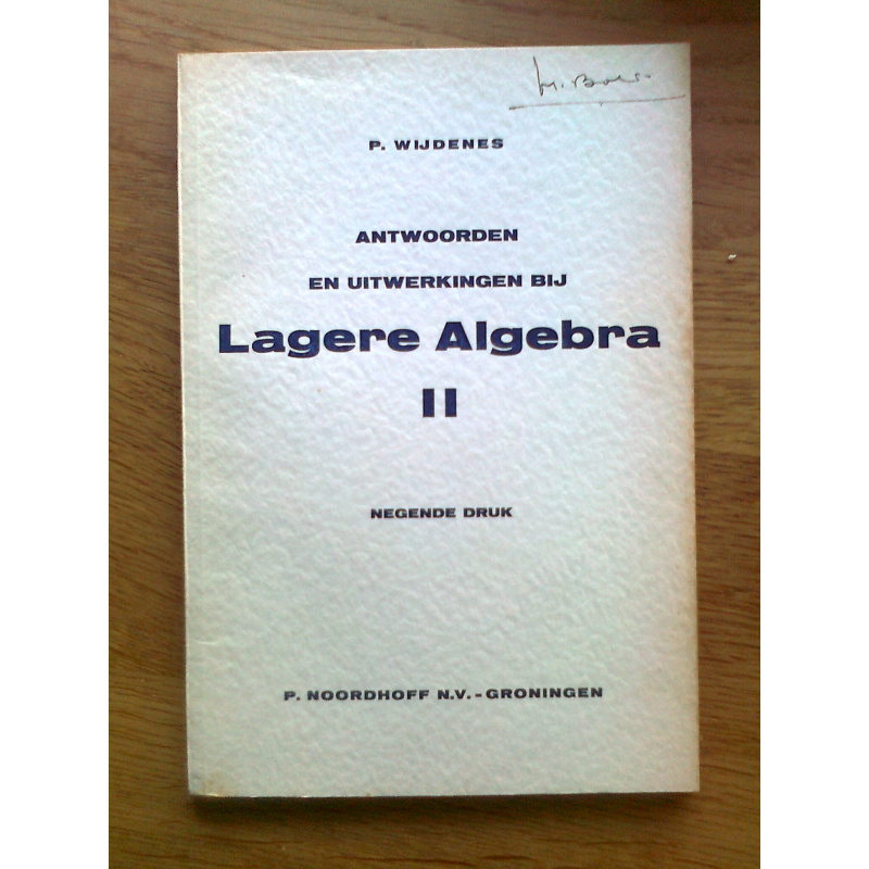 Lagere Algebra I