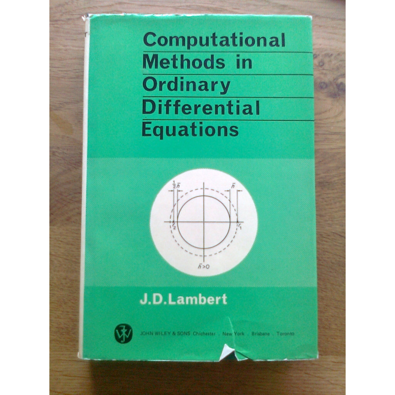Computational Methods in Ordinary Differential Equations