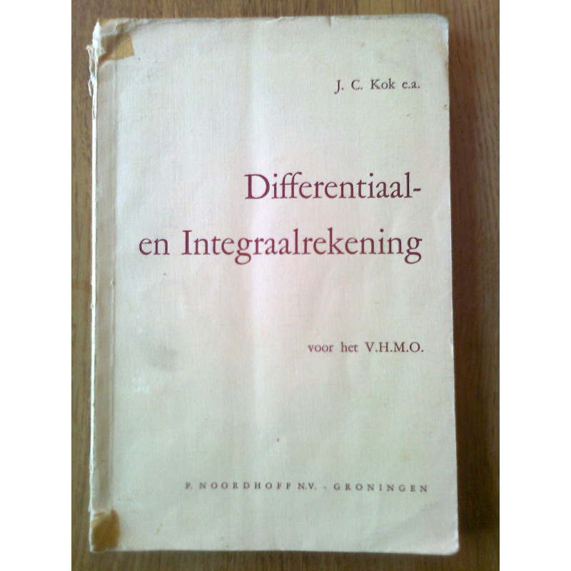 Differentiaal- en Integraalrekening voor het V.H.M.O.