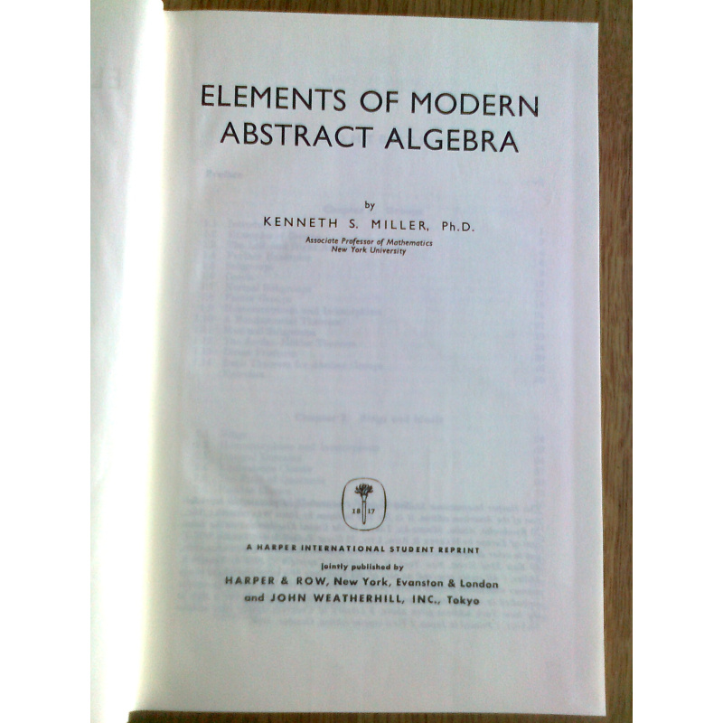 Elements of Modern Abstract Algebra