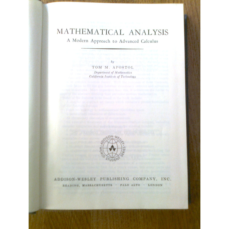 Mathematical Analysis - A Modern Approach to Advanced Calculus