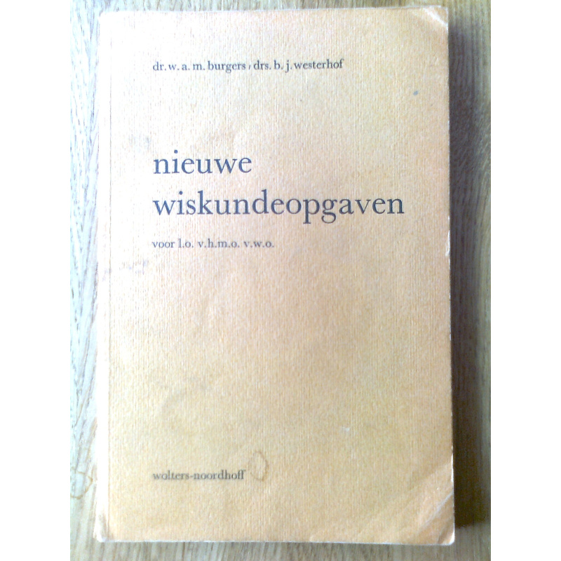 Nieuwe wiskundeopgaven voor l.o., v.h.m.o. en v.w.o.