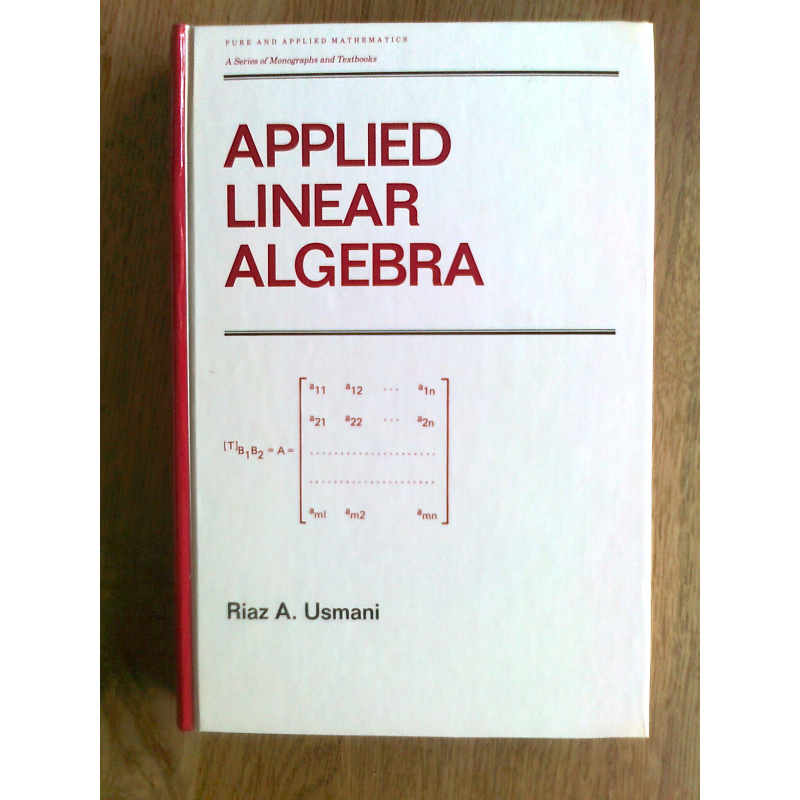 Applied Linear Algebra