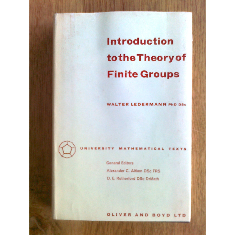 Introduction to the Theory of Finite Groups