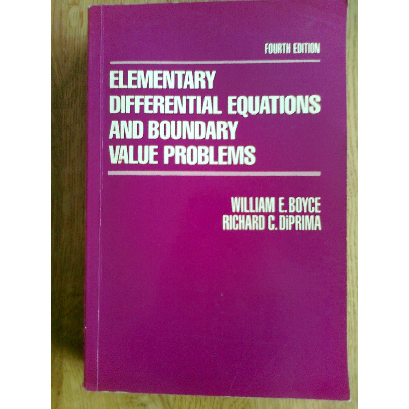 Elementary Differential Equations and Boundary Value Problems