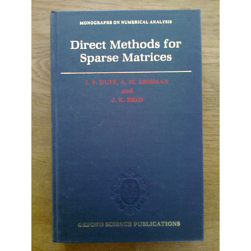 Direct Methods for Sparse Matrices