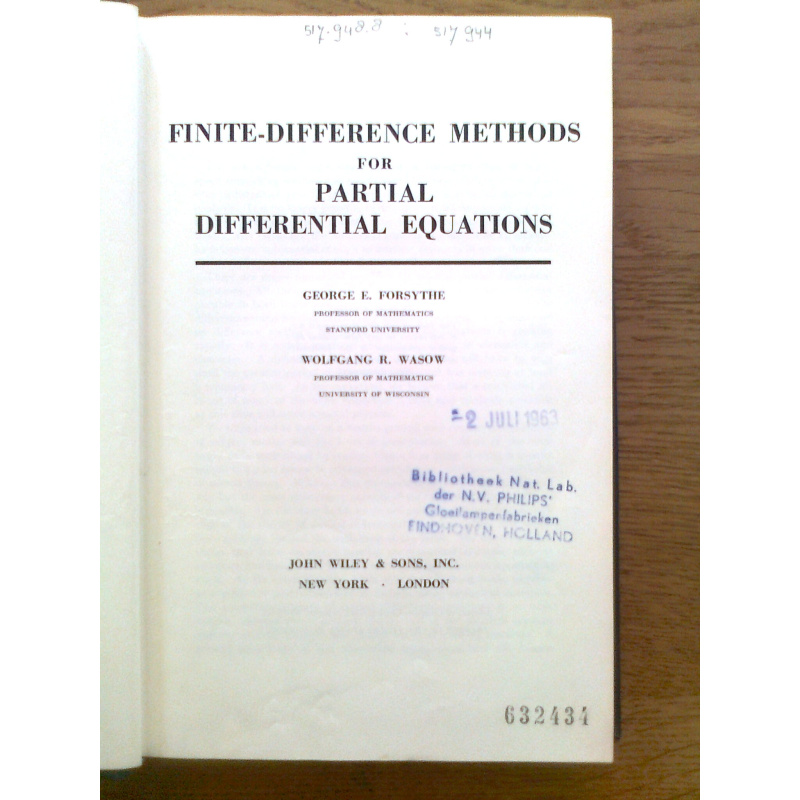 Finite-Difference Methods for Partial Differential Equations