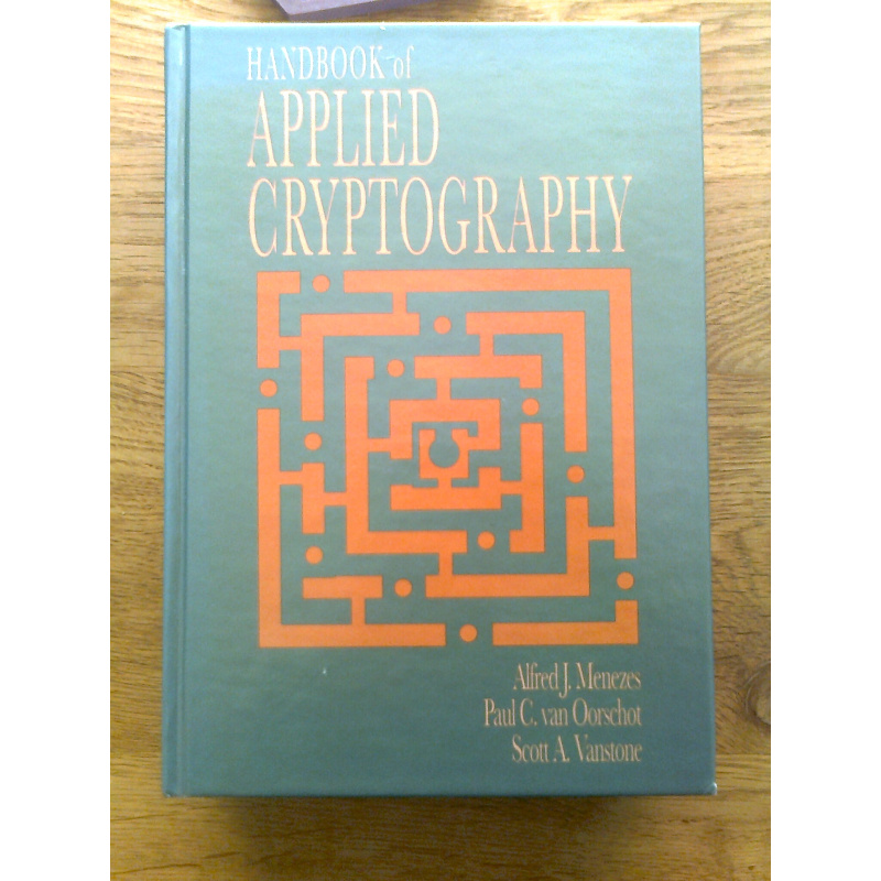 Handbook of Applied Cryptography