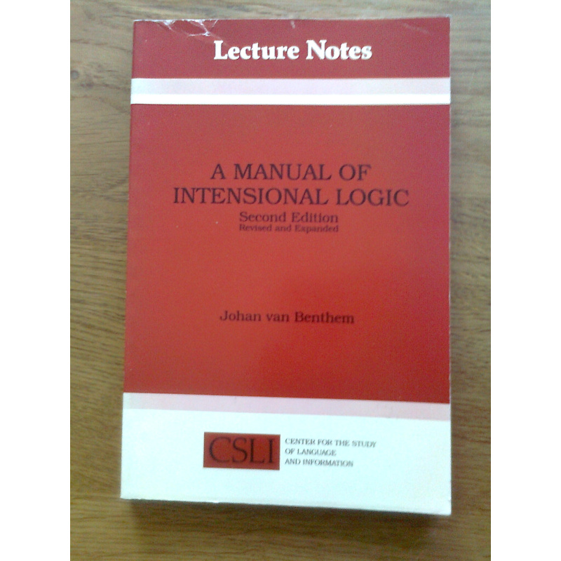 A Manual of Intensional Logic