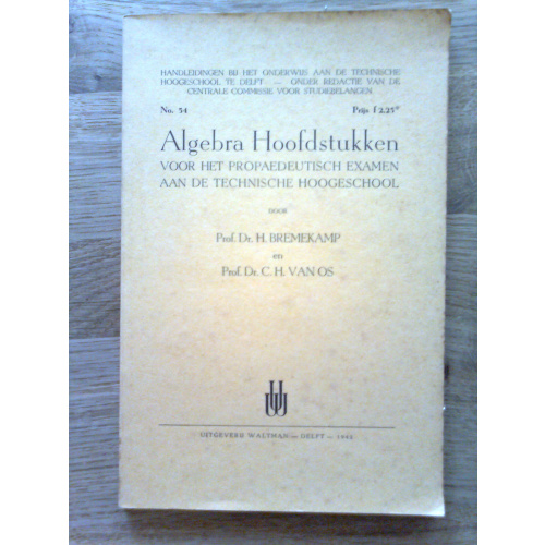 Algebra Hoofdstukken