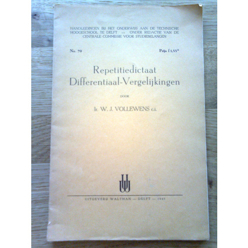 Repetitiedictaat Differentiaal-Vergelijkingen