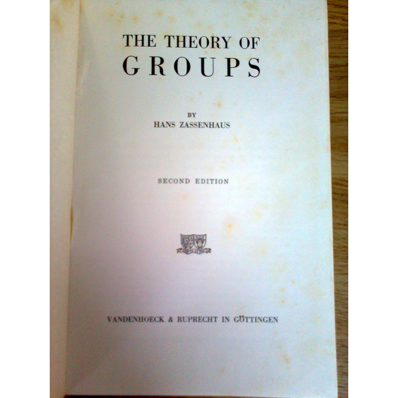 The Theory of Groups