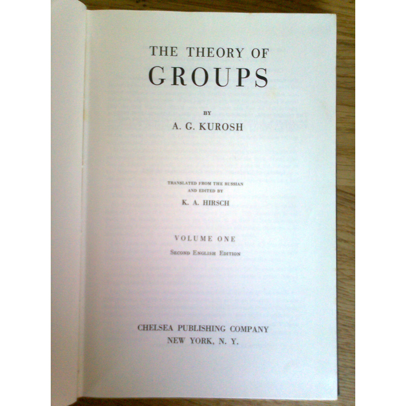 The Theory of Groups I + II