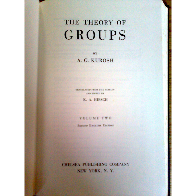 The Theory of Groups I + II