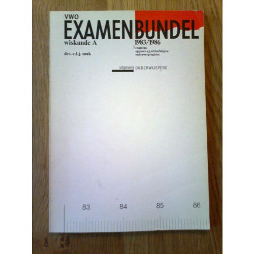 Examenbundel vwo wiskunde A 1983/1986